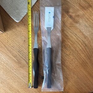 Cutco Stainless Steel Turning Fork with Black Handle